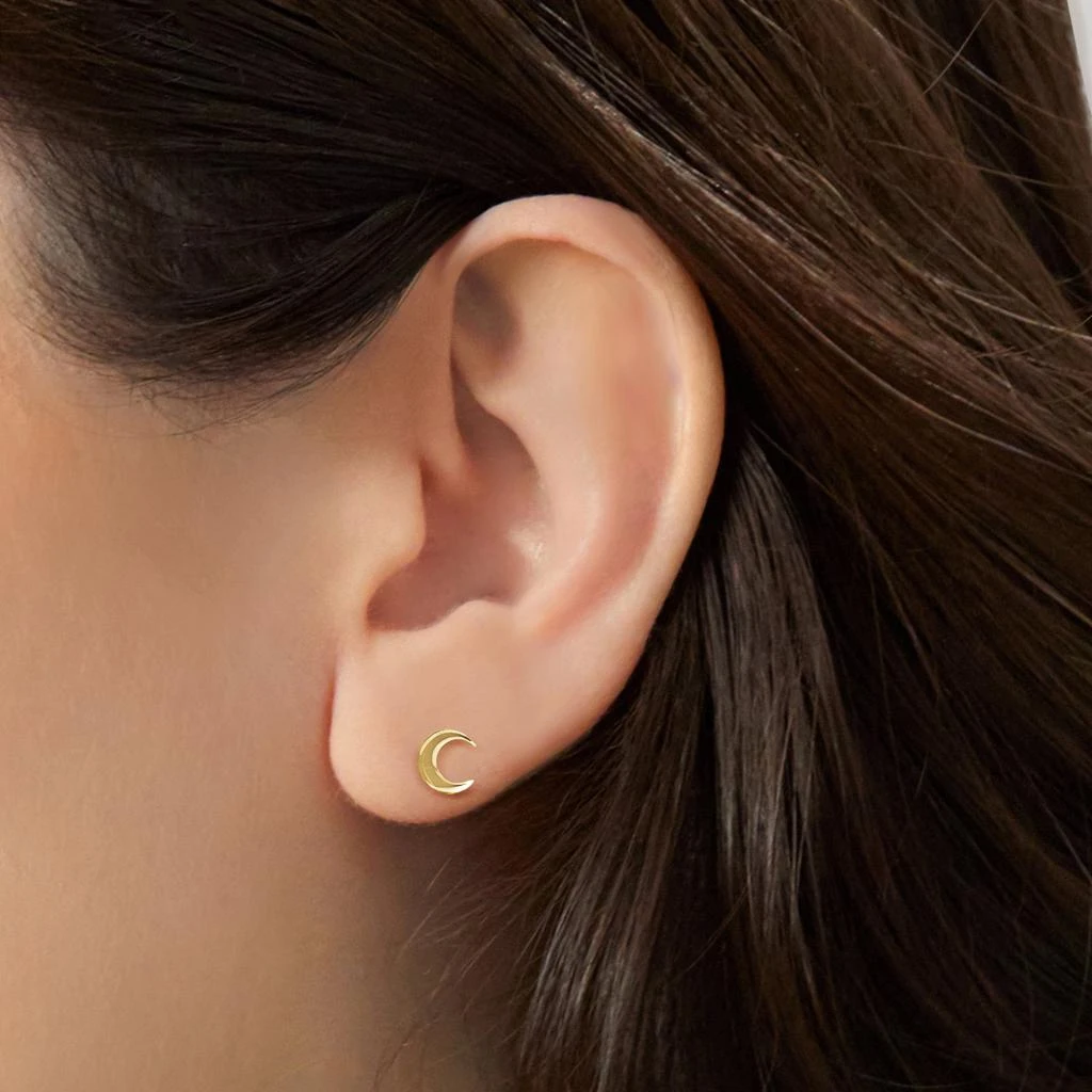 商品Ross-Simons|Ross-Simons 14kt Yellow Gold Star and Moon Mismatched Stud Earrings,价格¥945,第3张图片详细描述