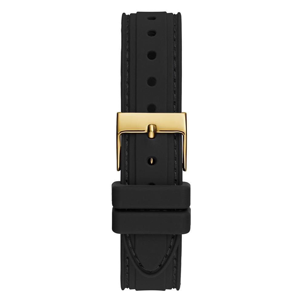 商品GUESS|Women's Quartz Black Silicone Strap Multi-Function Watch 36mm,价格¥1164,第5张图片详细描述