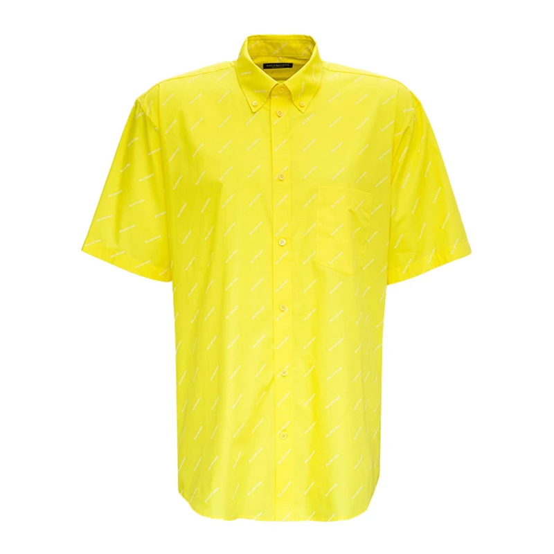 商品[国内直发] Balenciaga|BALENCIAGA 男士黄色棉质衬衫 534332-TBL96-7201,价格¥4913,第1张图片