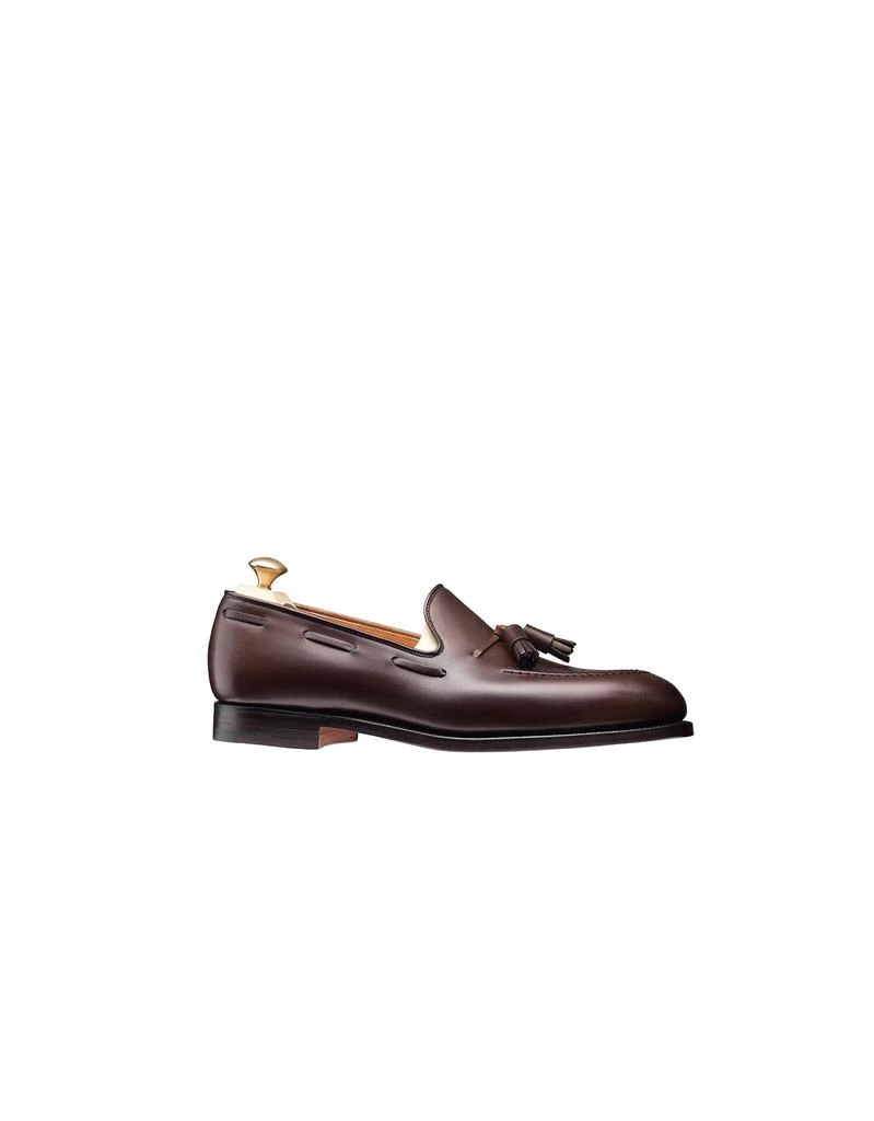 商品CROCKETT & JONES|Cavendish Dark Brown Leather Men's Loafer Shoes,价格¥3271,第4张图片详细描述