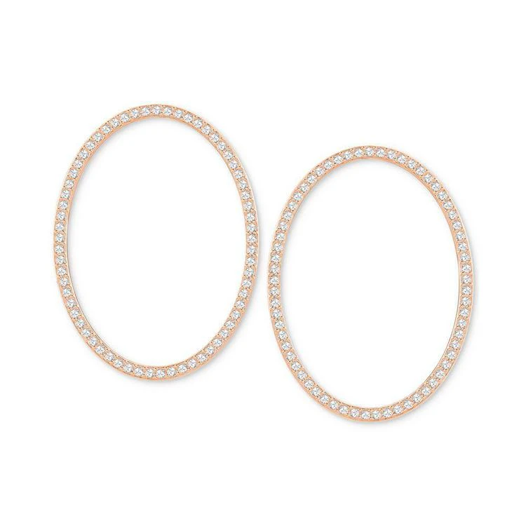 商品Swarovski|Rose Gold-Tone Crystal & Pavé Convertible Drop Hoop Earrings,价格¥667,第4张图片详细描述