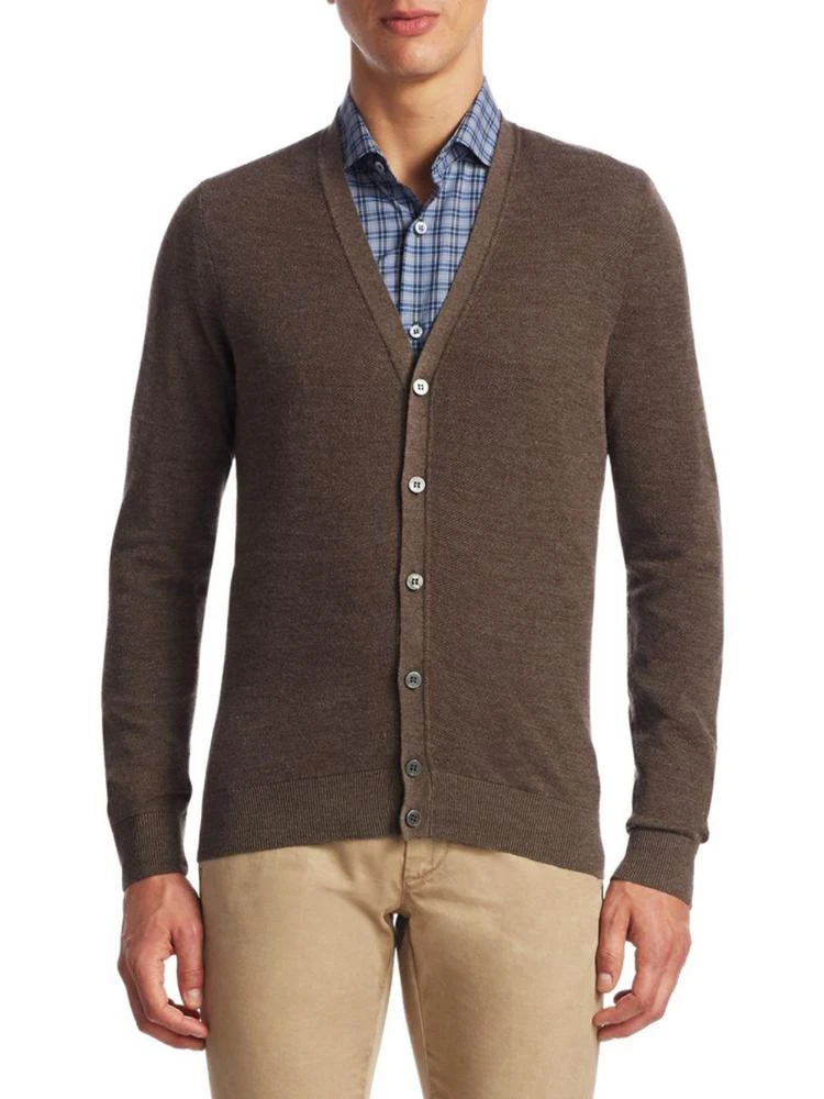 商品Saks Fifth Avenue|COLLECTION Merino V-Neck Cardigan,价格¥1054,第1张图片