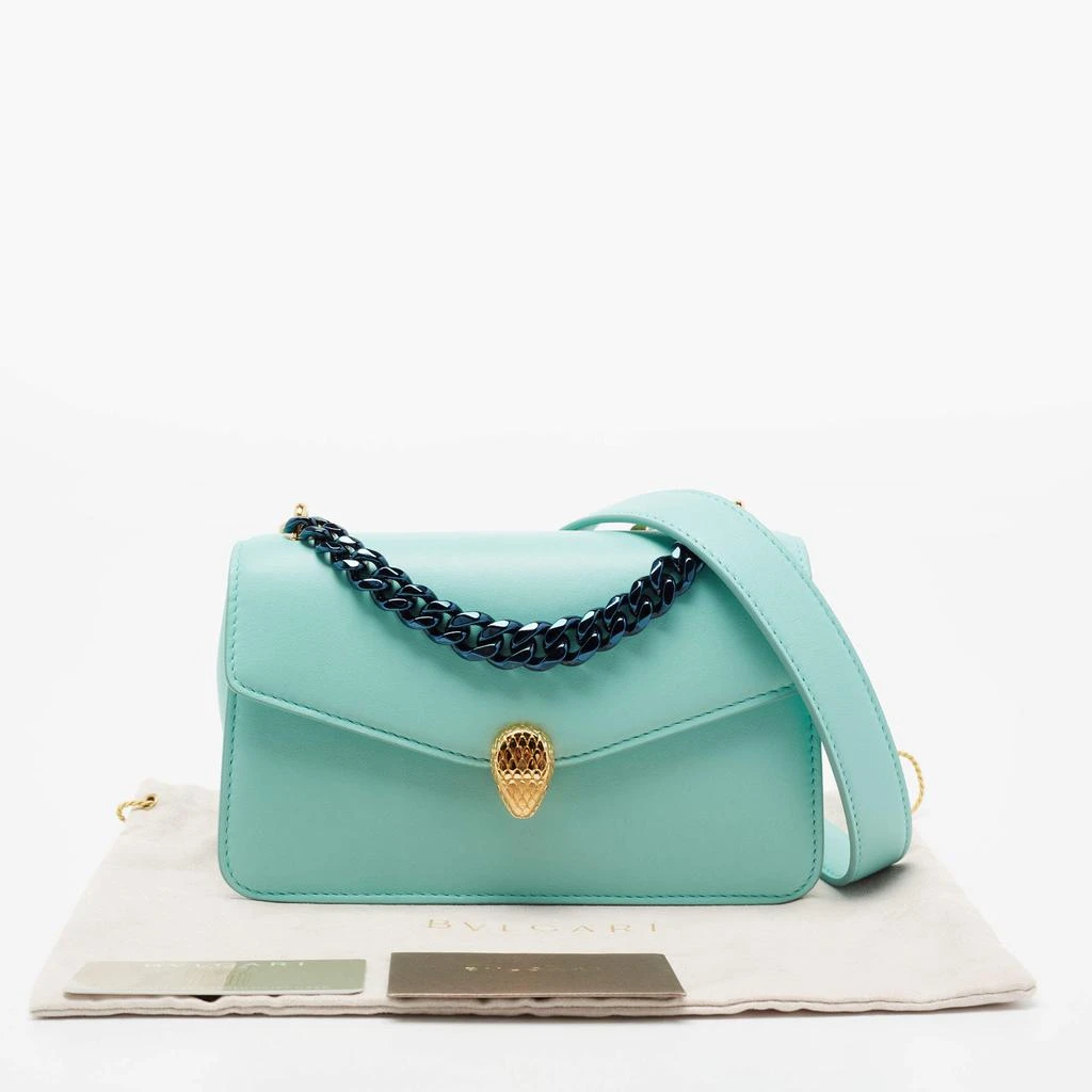 Bvlgari Turquoise Leather Serpenti Forever Pochette  商品