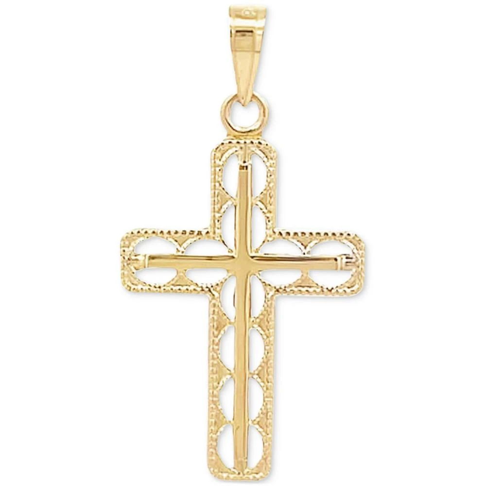 商品Macy's|Cross Pendant in 14k Yellow Gold,价格¥2791,第1张图片