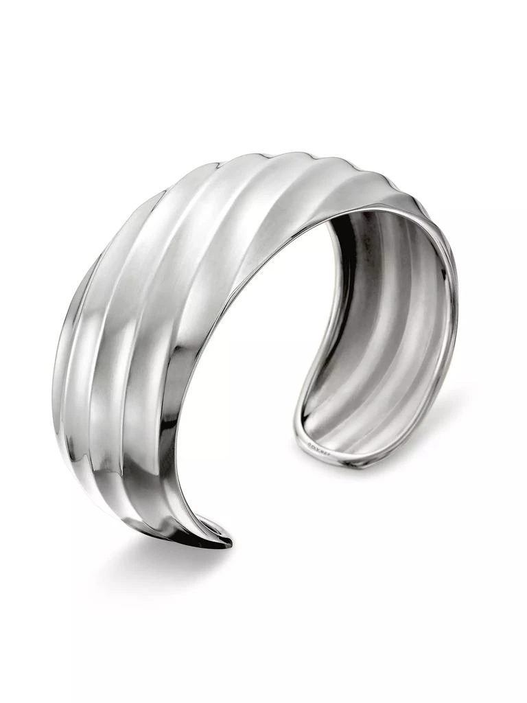 商品David Yurman|Cable Edge Cuff Bracelet in Sterling Silver, 24MM,价格¥9033,第4张图片详细描述
