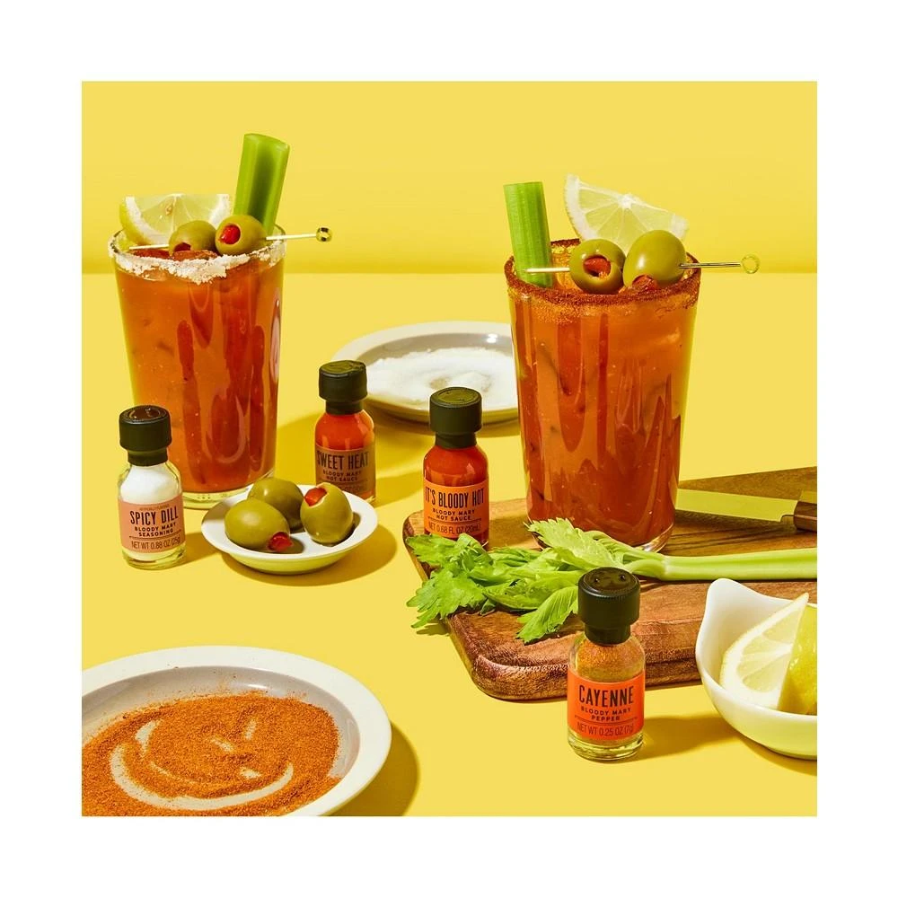 商品Thoughtfully|Cocktails, Bloody Mary Seasoning and Spices Gift Set, Set of 10 (Contains NO Alcohol),价格¥298,第2张图片详细描述