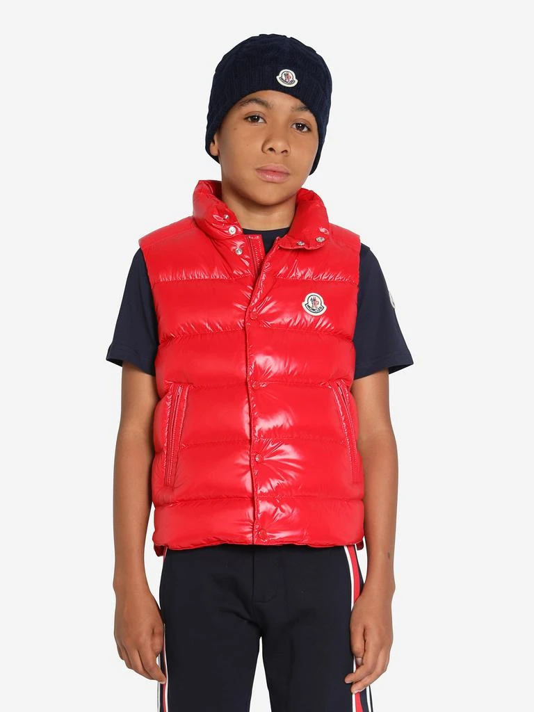 商品Moncler|Boys Down Padded Tib Gilet in Red,价格¥3033-¥3838,第1张图片