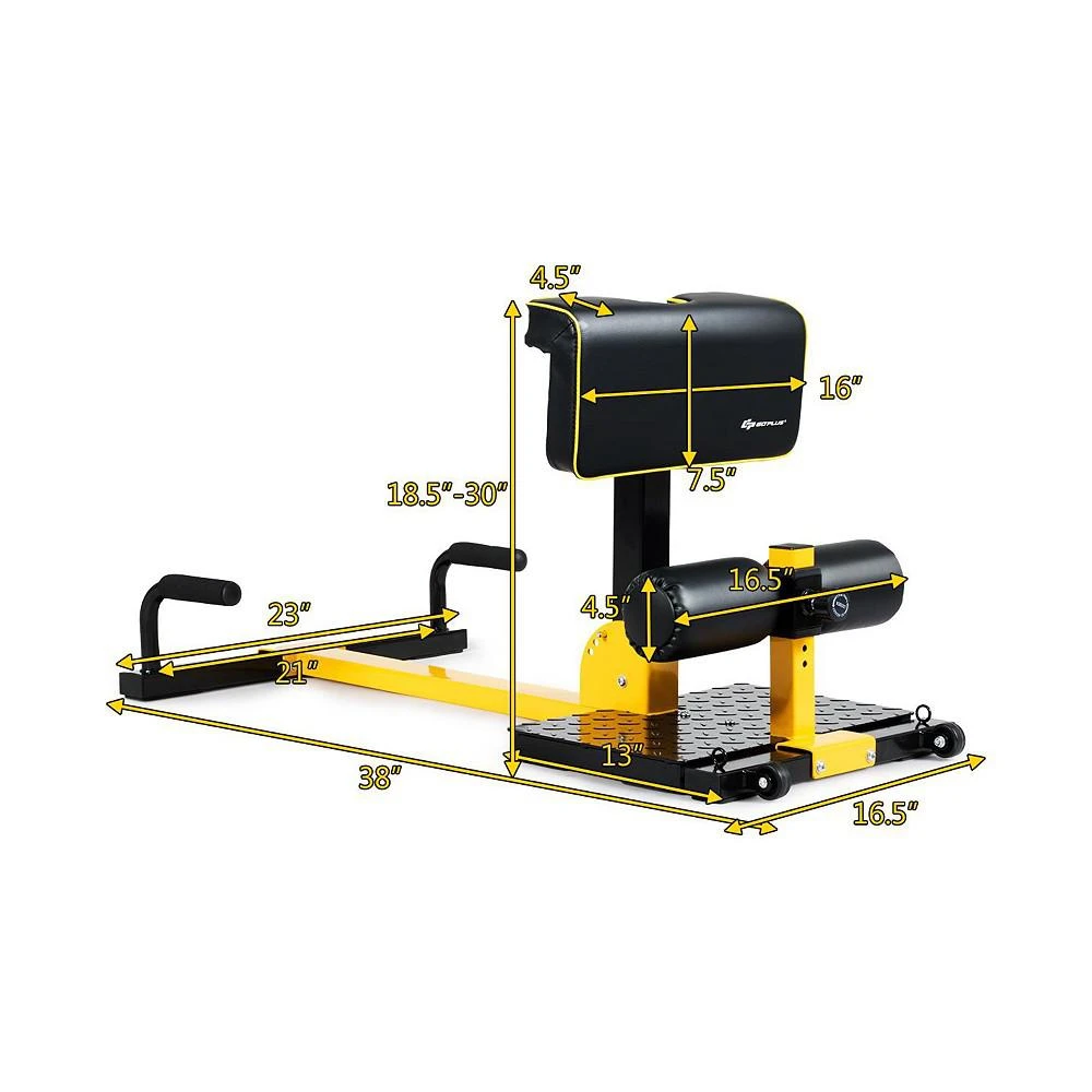 商品Costway|8-in-1 Multifunctional Squat Machine Deep Squat Home Gym Fitness Equipment,价格¥697,第3张图片详细描述