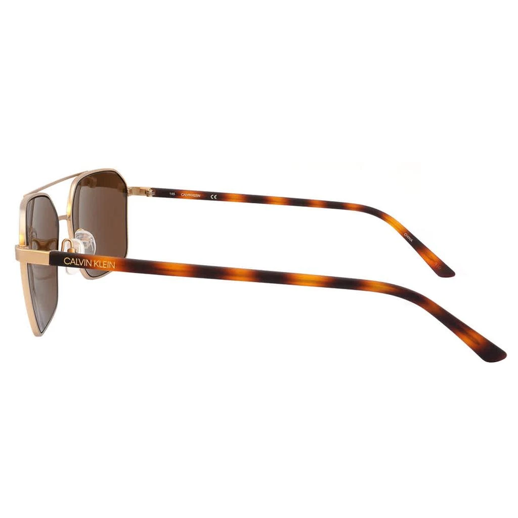 商品Calvin Klein|Calvin Klein Brown Navigator Mens Sunglasses CK20300S 717 58,价格¥210,第3张图片详细描述
