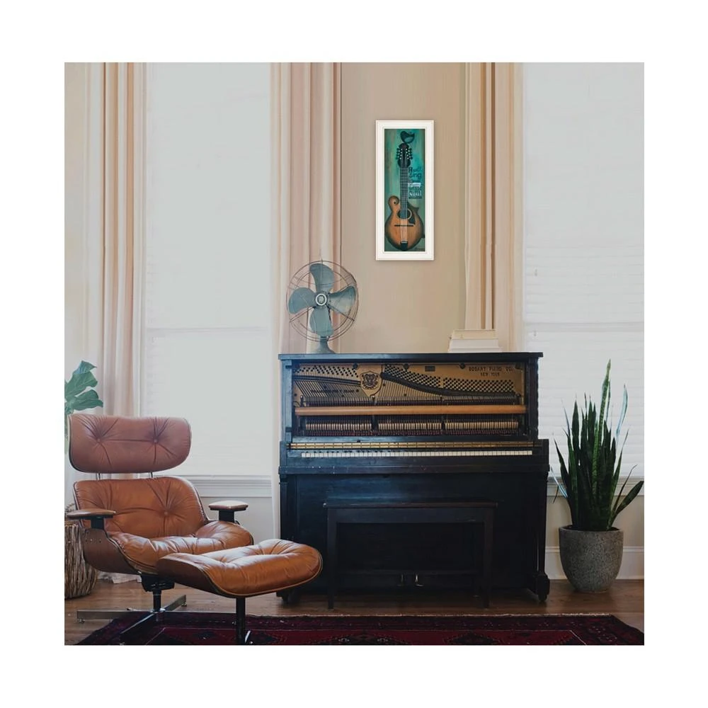 商品Trendy Décor 4U|I Will Sing by Tonya Crawford, Ready to hang Framed print, White Frame, 9" x 21",价格¥492,第2张图片详细描述