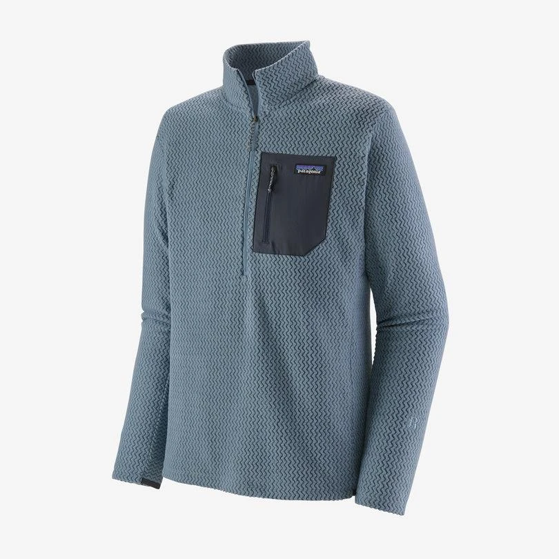 商品Patagonia|Jersey Ms R1 Air Zip Neck - Light Plume Gray,价格¥1094,第1张图片