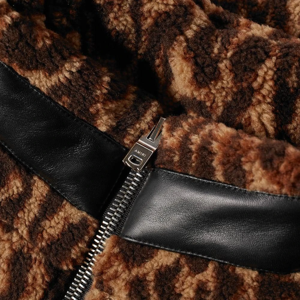 商品AMIRI|AMIRI Printed Leopard Polar Fleece Jacket,价格¥3603,第3张图片详细描述