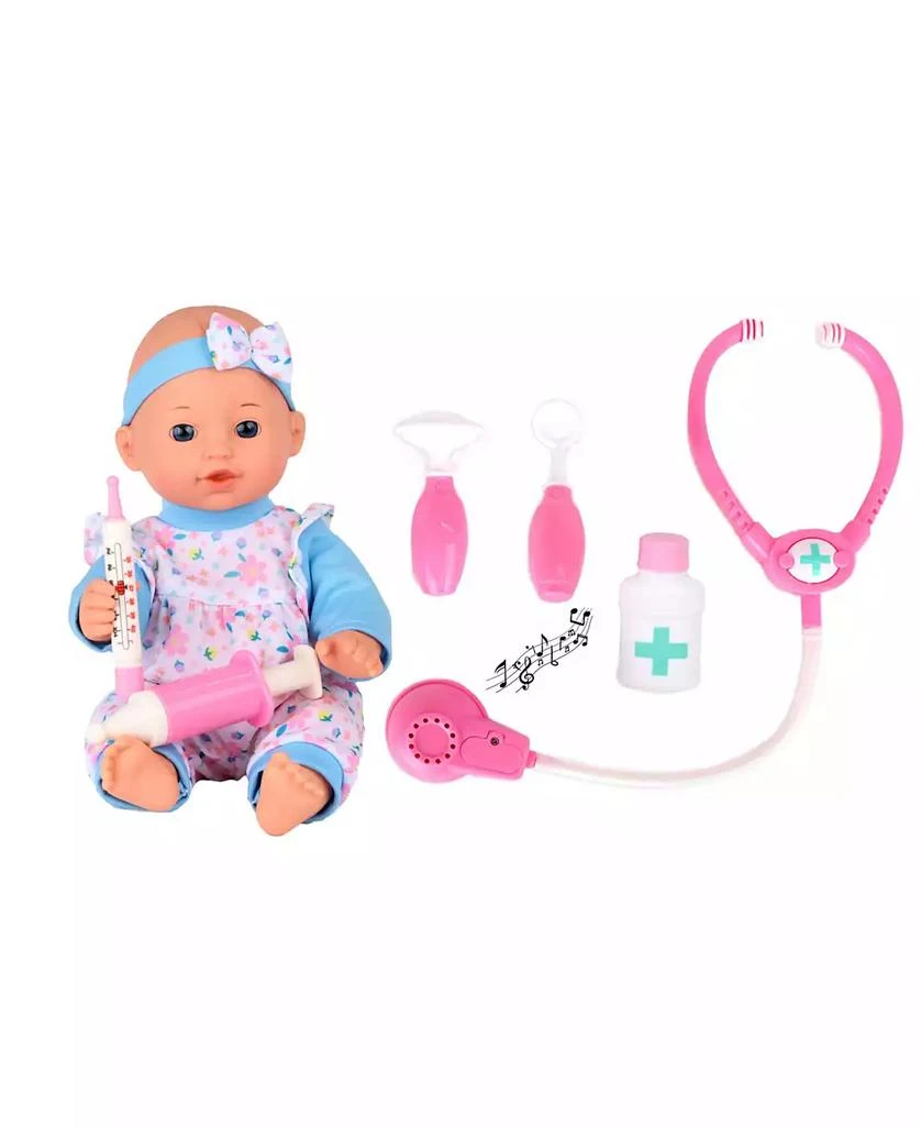 商品Ozbozz|Dream Collection Toy Baby Doll with Medical Set in Gift Box, 12",价格¥127,第1张图片