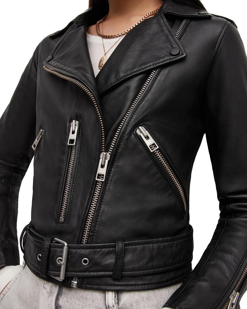 Balfern Leather Biker Jacket商品第4张图片规格展示