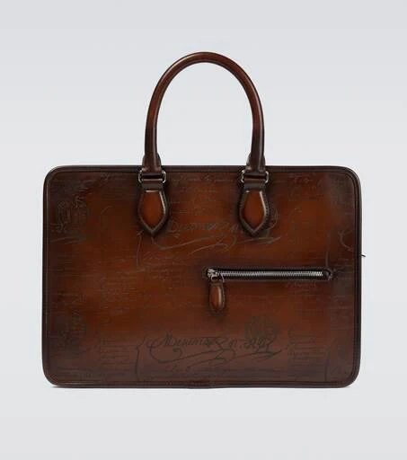 商品Berluti|Un Jour Mini Scritto leather briefcase,价格¥30697,第1张图片