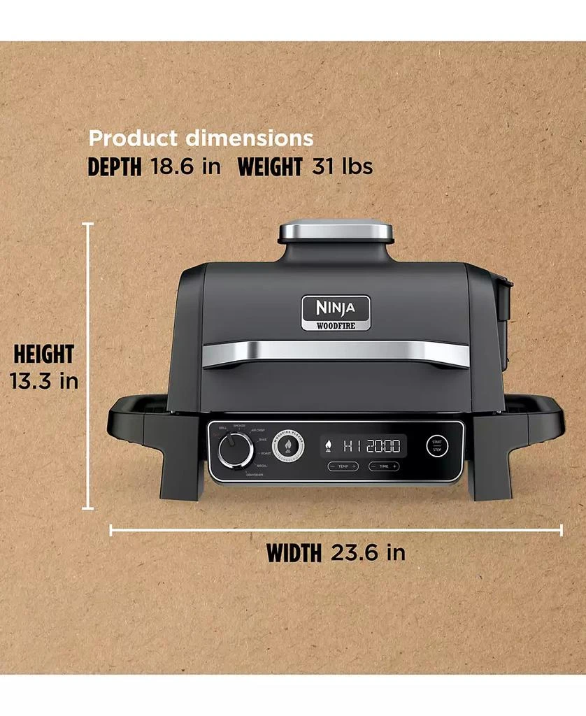 Woodfire Outdoor Grill & Smoker, 7-in-1 Master Grill, BBQ Smoker and Air Fryer with Woodfire Technology - OG701 商品