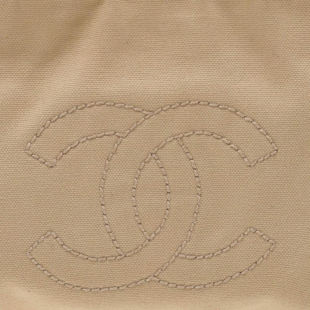 商品[二手商品] Chanel|Chanel White/Khaki Canvas and Leather CC Olsen Shoulder Bag,价格¥4905,第5张图片详细描述