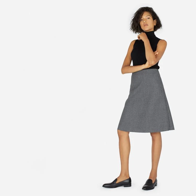 商品Everlane|The Premium Wool Flared Skirt,价格¥811,第4张图片详细描述