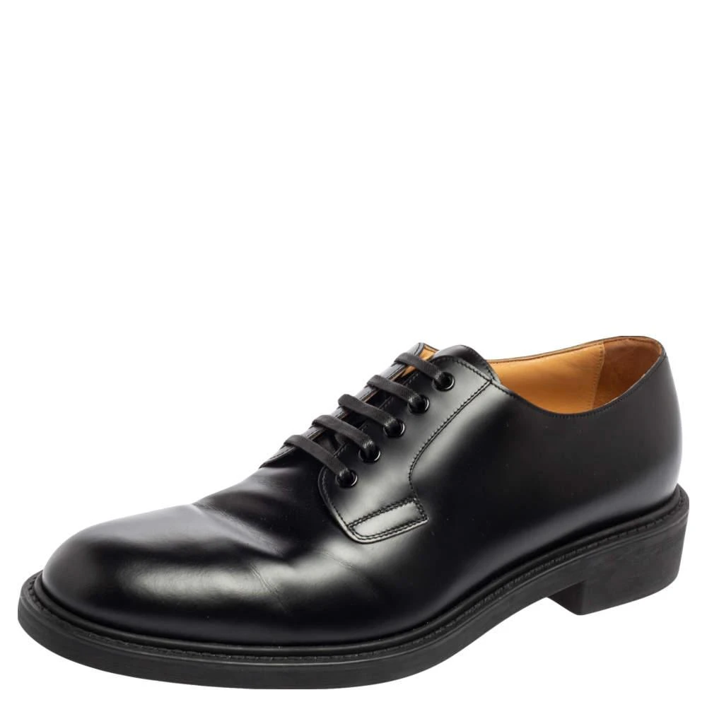 商品[二手商品] Louis Vuitton|Louis Vuitton Black Leather Lace-Up Derby Size 41.5 ,价格¥3119,第1张图片