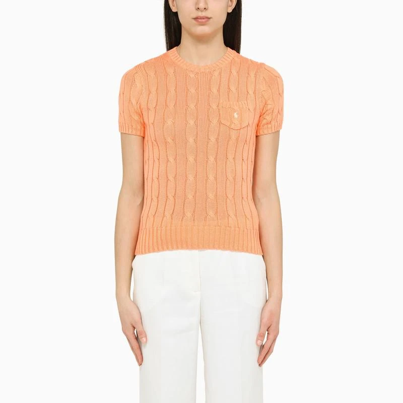 商品Ralph Lauren|Orange top in knit,价格¥783,第1张图片