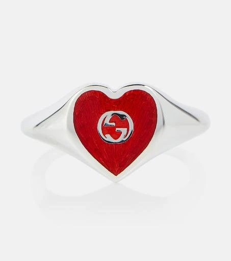 商品Gucci|Gucci Heart sterling silver ring,价格¥3815,第1张图片