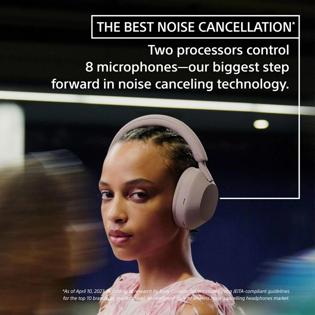 商品SONY|Sony WH-1000XM5 Premium Noise Canceling Headphones, Auto NC Optimizer, 30-Hour Battery, Alexa Voice Control, Black,价格¥2488,第3张图片详细描述