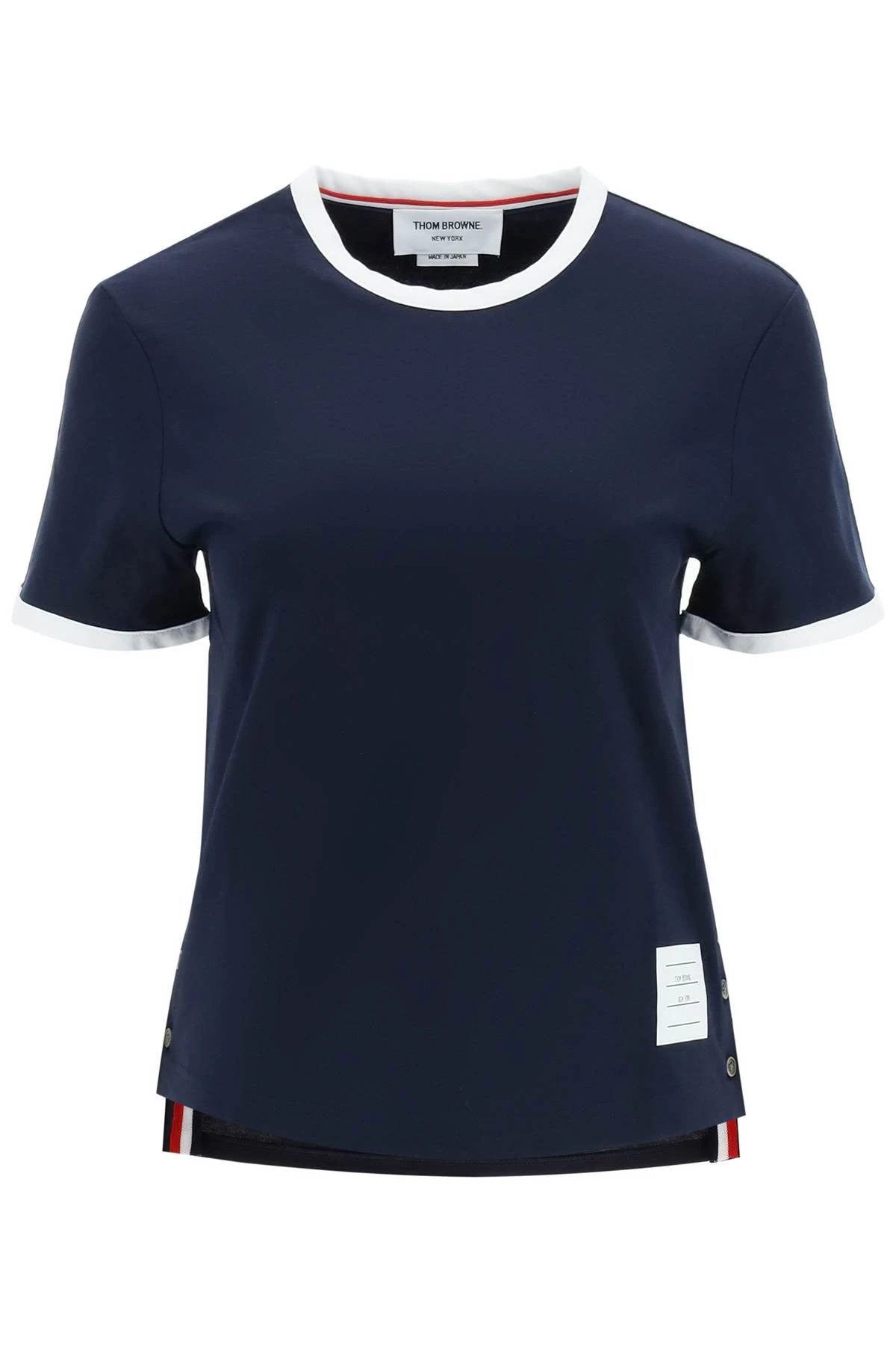 商品【商品预售7天】 Thom Browne|Thom Browne 女士T恤 FJS075A00042415-1 深蓝色,价格¥1845,第4张图片详细描述