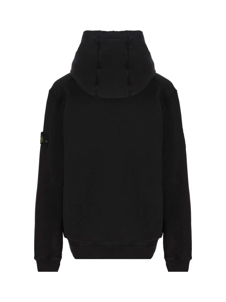 商品Stone Island Junior|Stone Island Junior Logo Patch Long-Sleeved Hoodie,价格¥1264,第2张图片详细描述