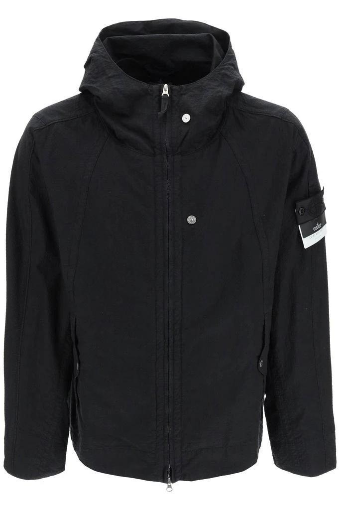 商品Stone Island|SHORT HOODED PARKA IN CO NY RIPSTOP-TC,价格¥3289,第1张图片