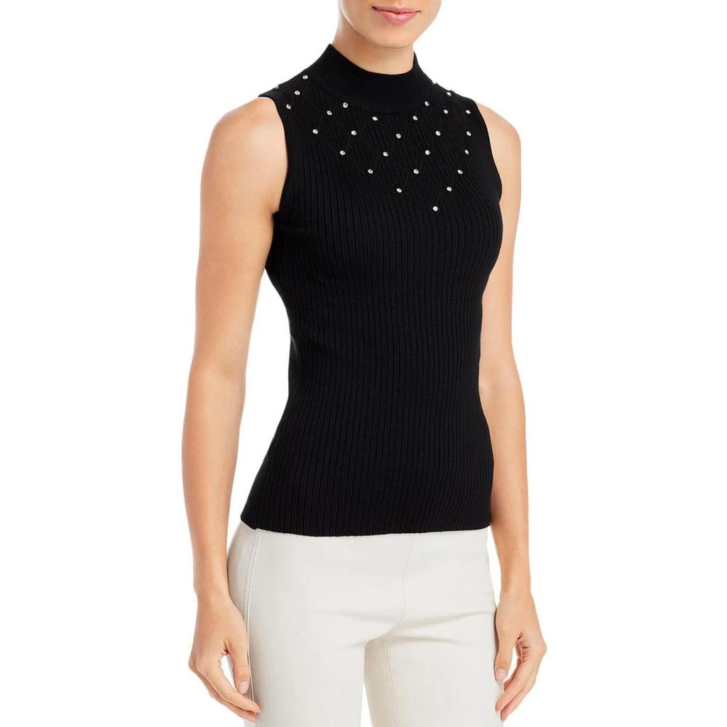 商品Tahari|T Tahari Womens Knit Mock Neck Tank Top Sweater,价格¥183,第1张图片