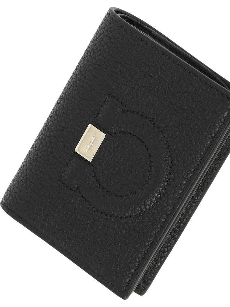 商品Salvatore Ferragamo|Gancini Small Wallet Wallets & Card Holders Black,价格¥1694,第4张图片详细描述