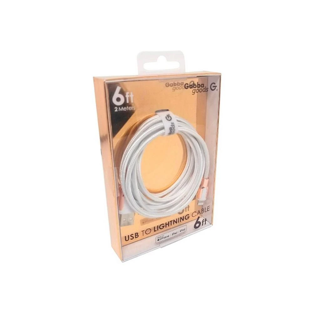 商品Gabba Goods|Metallic Tip Lightning to USB Cable, 6',价格¥180,第1张图片