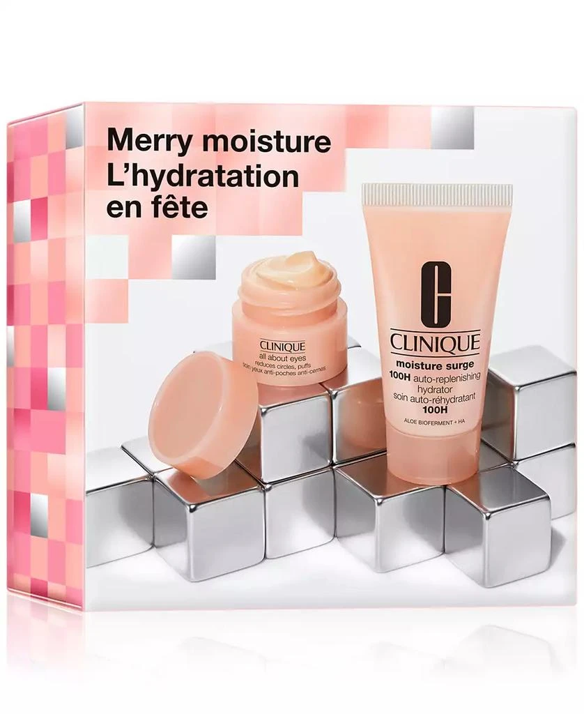 商品Clinique|2-Pc. Merry Moisture Moisturizer + Eye Cream Skin Care Holiday Gift Set,价格¥150,第1张图片