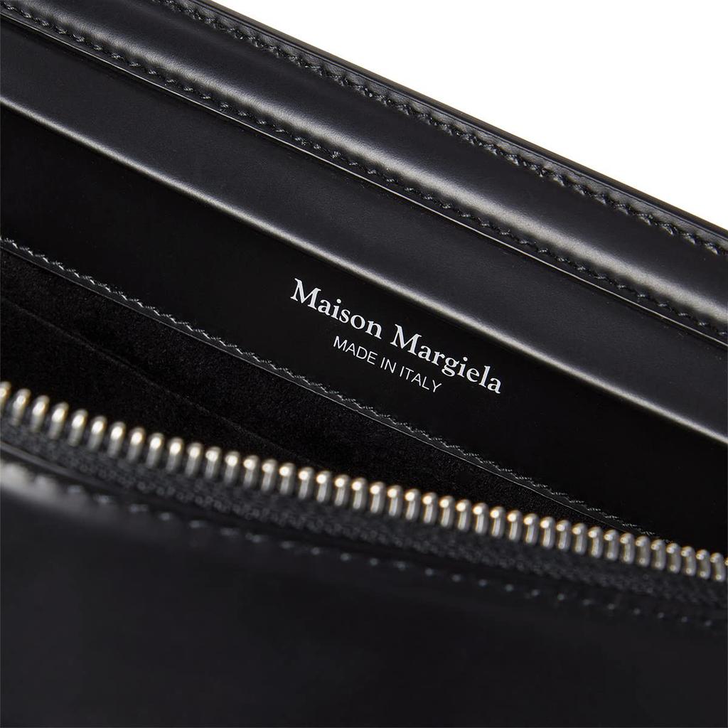 Grainy Leather Snatched Pocket Handbag商品第4张图片规格展示