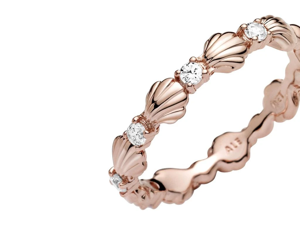 商品PANDORA|Sparkling Seashell Band Ring,价格¥279,第4张图片详细描述