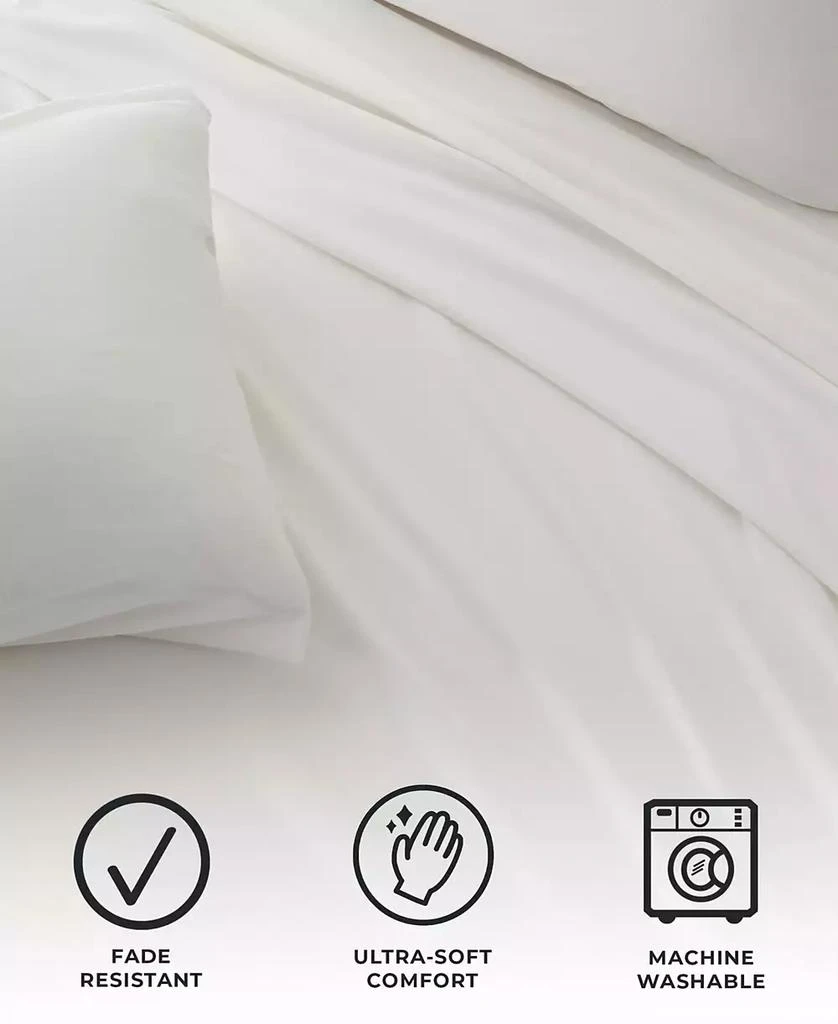 商品Premium Comforts|Heathered Melange T-shirt Jersey Knit Cotton Blend 4 Piece Sheet Set, Queen,价格¥861,第4张图片详细描述