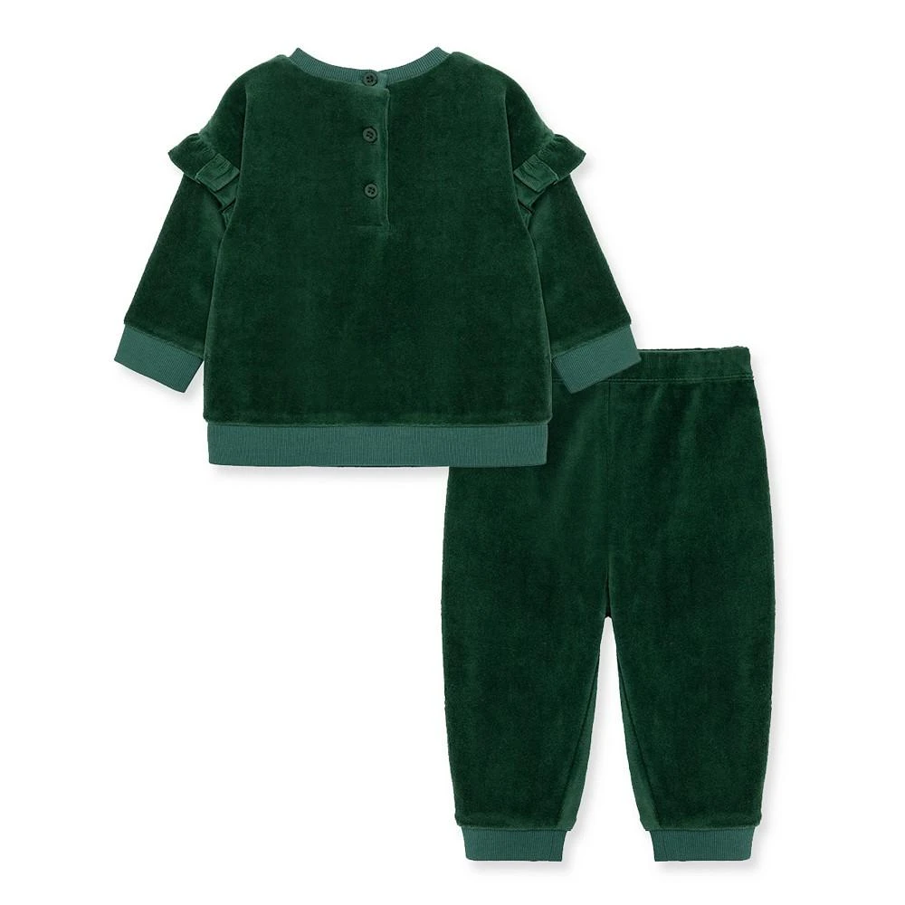 商品Little Me|Baby Girls Joy Velour Top and Pant, 2 Piece Set,价格¥299,第2张图片详细描述