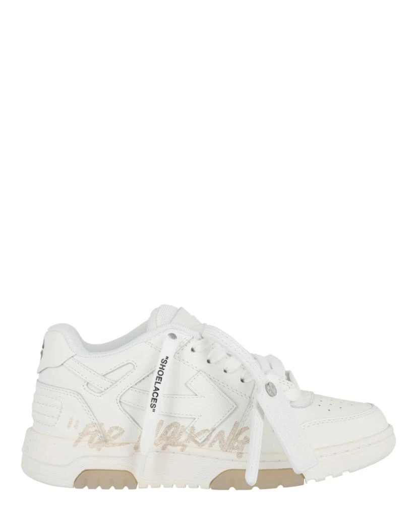 商品Off-White|女式  Out of Office 低帮休闲鞋 小牛皮板鞋 白色,价格¥2167,第1张图片