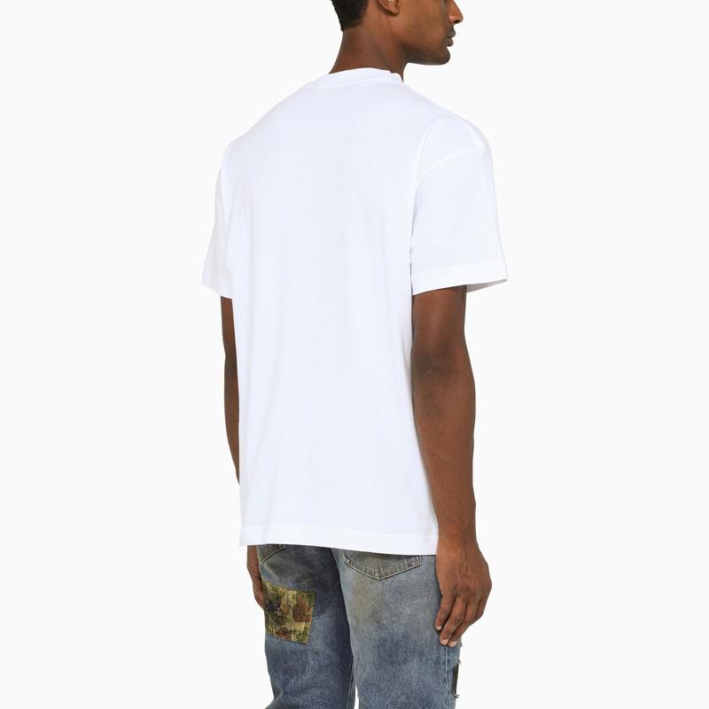 White t-shirt with contrasting logo商品第3张图片规格展示