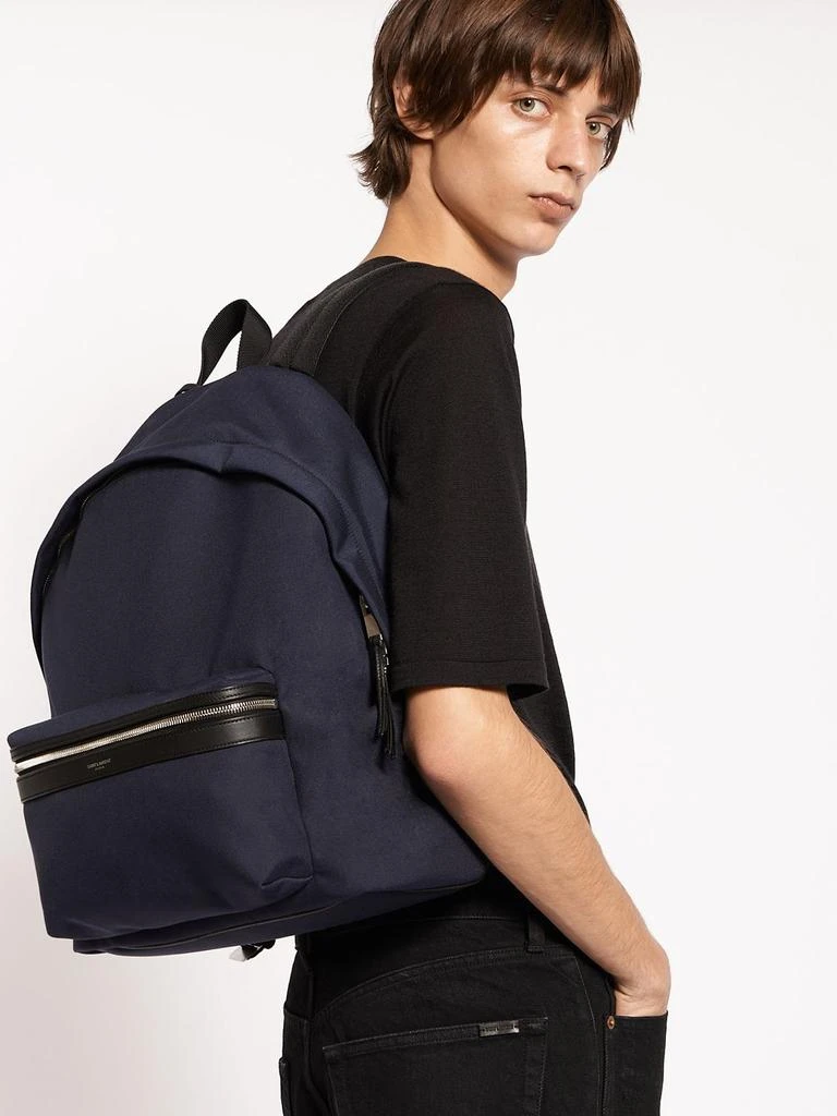 商品Yves Saint Laurent|City Nylon & Leather Backpack,价格¥9675,第1张图片