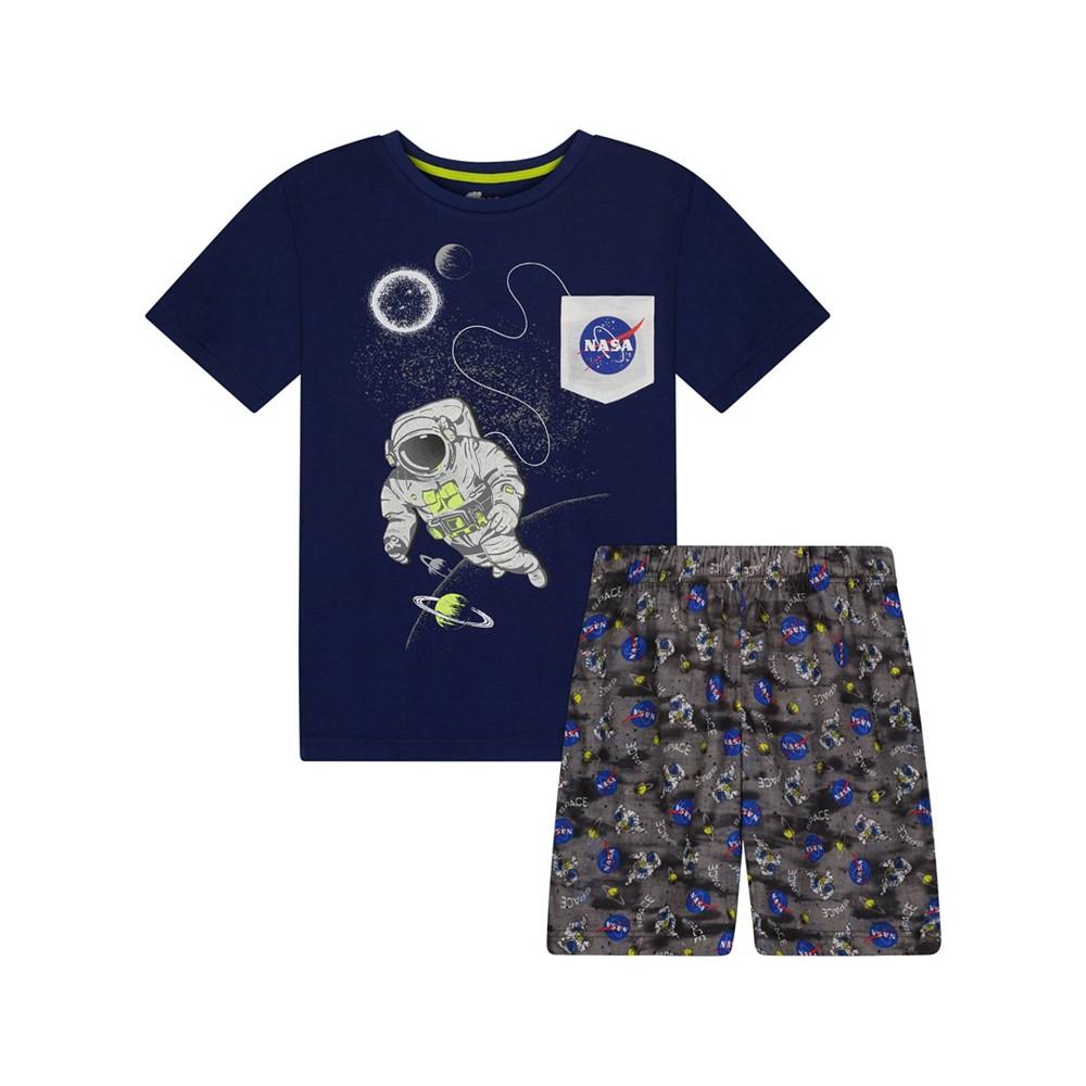 Big Boys T-shirt and Shorts Pajama Set, 2 Piece商品第1张图片规格展示