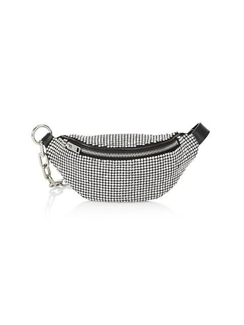 商品Alexander Wang|Mini Attica Rhinestone Mesh Belt Bag,价格¥2498,第1张图片