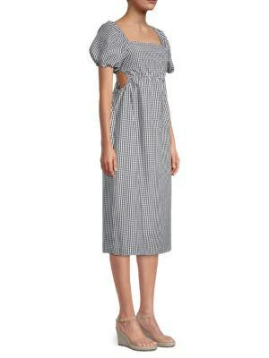 商品Love Ady|Checked Puff-Sleeve Dress,价格¥239,第3张图片详细描述