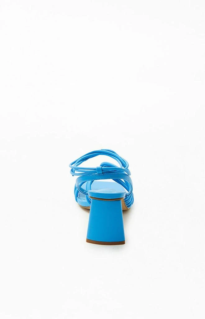商品Daisy Street|Women's Blue Strappy Heeled Sandals,价格¥137,第3张图片详细描述