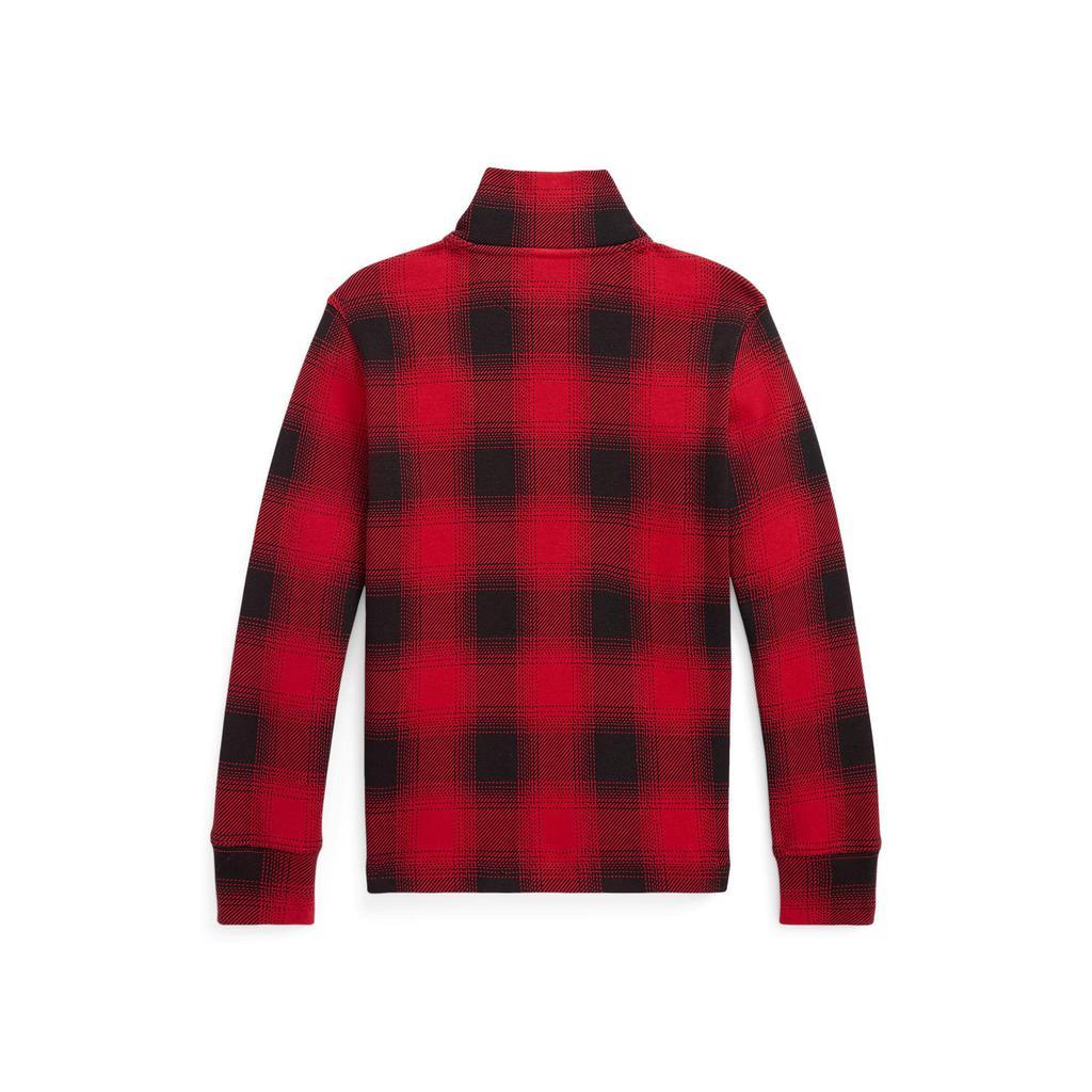 商品Ralph Lauren|Checked Cotton Interlock Pullover (Little Kids),价格¥299,第4张图片详细描述