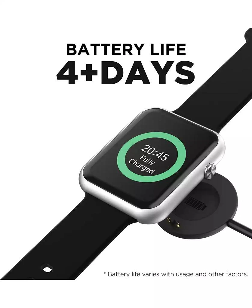 Air 4 Unisex Black Silicone Strap Smartwatch 商品