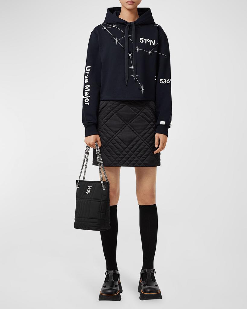 商品Burberry|Jenny Constellation Coordinate-Print Crop Hoodie,价格¥5971,第5张图片详细描述