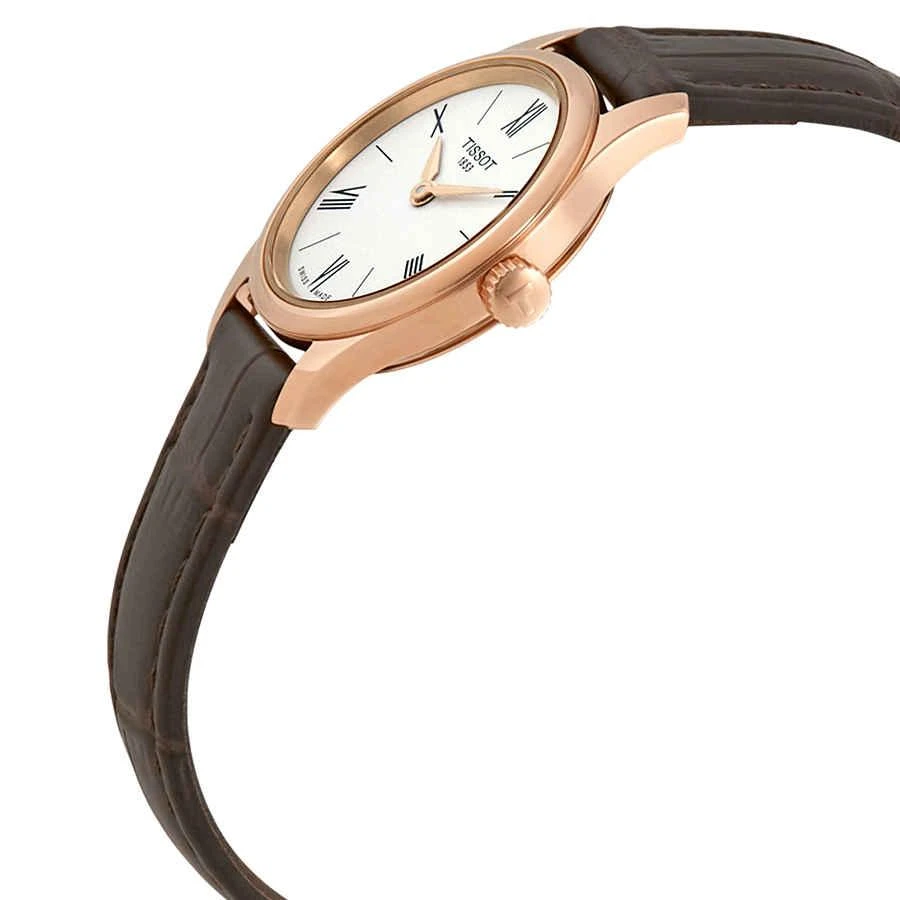 商品Tissot|Tradition Thin White Dial Ladies Leather Watch T0630093601800,价格¥1275,第2张图片详细描述