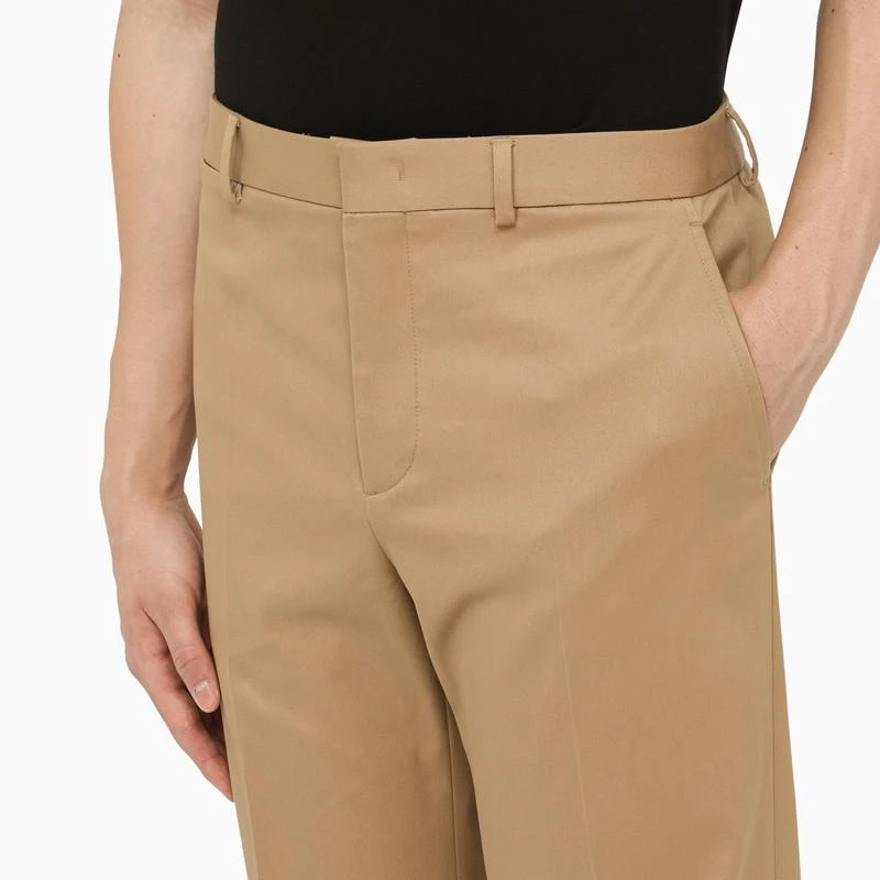 Beige cotton regular trousers 商品