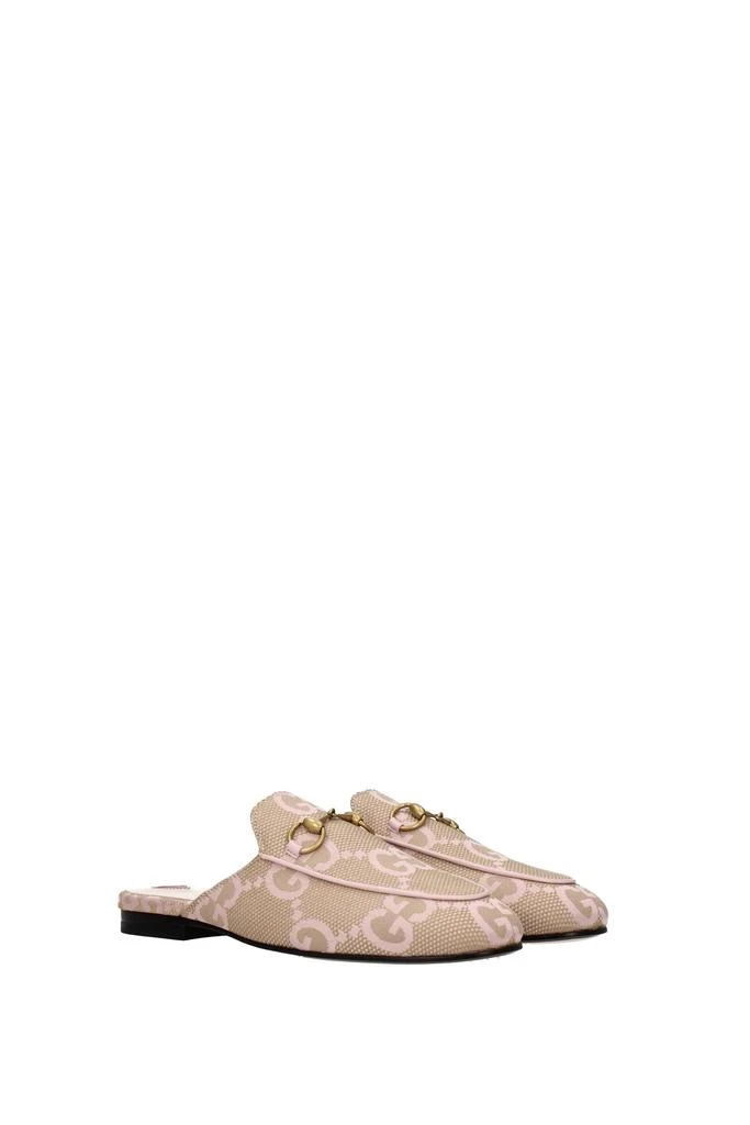 商品Gucci|Slippers and clogs princetown Fabric Beige Soft Pink,价格¥4123,第2张图片详细描述